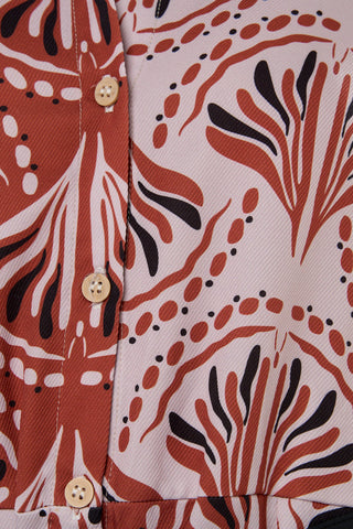 Vestido Estampado Dusk 16VE0101 Est Terracota