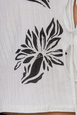 Chaleco Con Bordado Nysa 17CL0001 Blanco