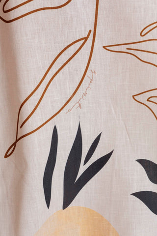 vestido estampado zanzibar 91VE0071 marfil