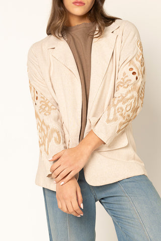 Blazer Embellished Zenit 17BZ0019 Marfil