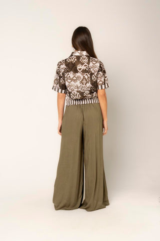 Blusa Estampada Hamsa 19BL0074 Estampado Verde