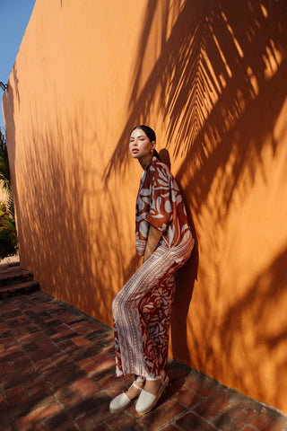 Blusa Estampada Veil 19BL0079 Est Terracota