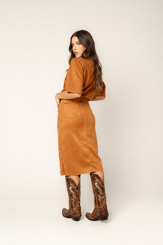 Blusa Suede Destino 19BL0076 Miel