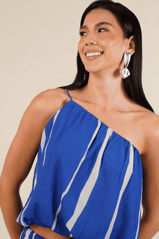 Blusa Asimetrica Onix 34BL0023 Est Azul