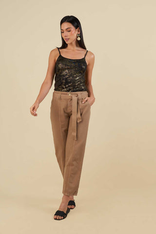 Blusa Con Textura Starry 17BL0050 Dorado