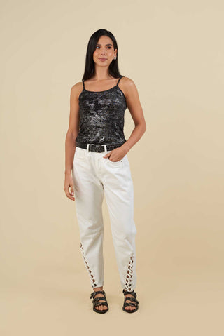 Blusa Con Textura Starry 17BL0050 Negro