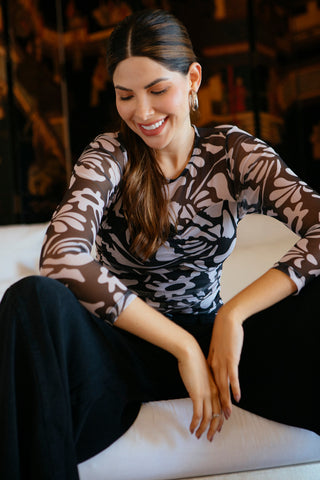 Body Mesh Hollow 19BD0011 Est Negro