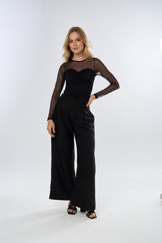 Body Mesh Hollow 19BD0011 Negro