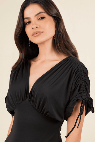 Bodysuit Escote En V Shadow 16BD0010 Negro