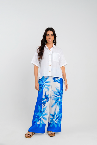 Camisa Botones Pura 16CM0020 Blanco