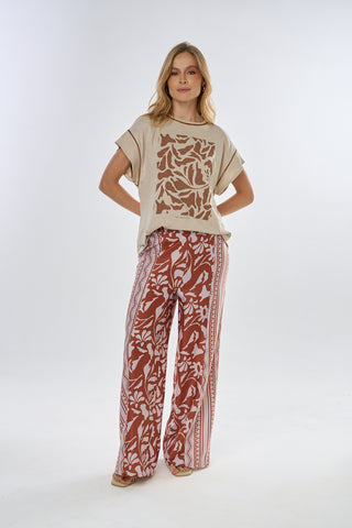camiseta zamia 39CT0047 taupe