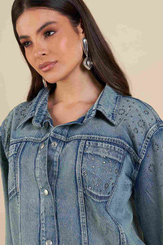 Chaqueta Denim Flick 22CH0016 Azul
