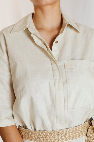 enterizo asimetrico tulum 91EN0021 marfil