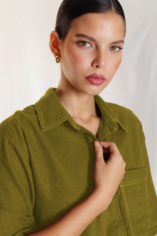 enterizo asimetrico tulum 91EN0021 verde