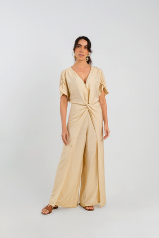 Enterizo Drapeado Dafne 91EN0020 Amarillo