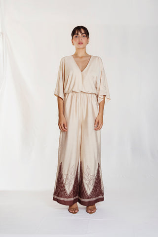 enterizo estampado areca 19EN0014 arena