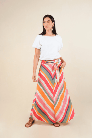 Falda Anudada Maranta 16FL0022 Rayas