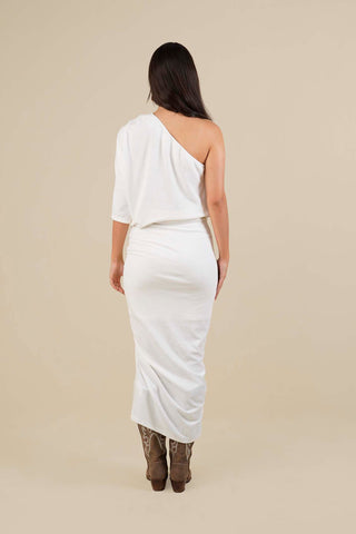 Falda Drapeada Plenitud 16FL0023 Marfil