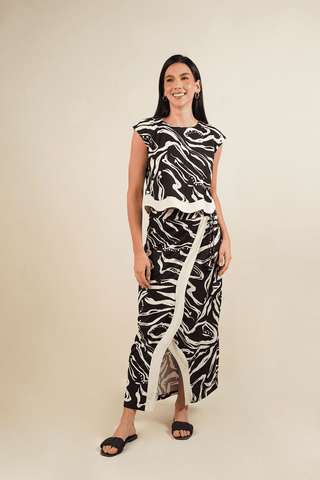 Falda Estamapa Honey 91FL0010 Est Negro