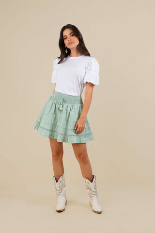 Falda Mini Nogal 91FL0011 Verde