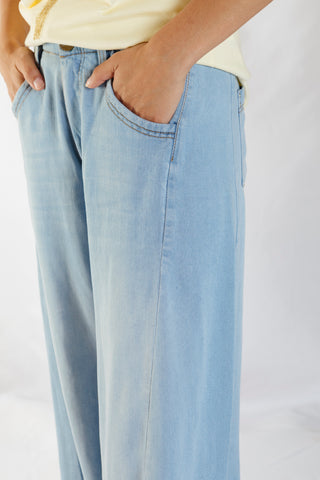 jean wide leg buganvilla 22JE0051 azul