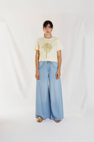 jean wide leg buganvilla 22JE0051 azul