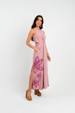 Maxi Vestido Amancay 34VE0045 Palo De Rosa