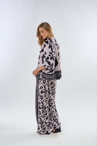 Pantalon Estampado Halo 19PN0029 Est Negro