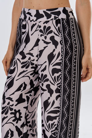 Pantalon Estampado Halo 19PN0029 Est Negro