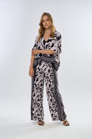 Pantalon Estampado Halo 19PN0029 Est Negro