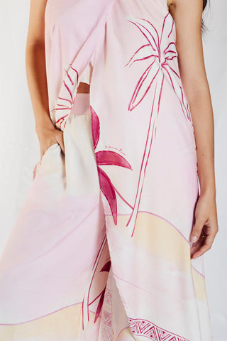 pantalon estampado sabal 34PN0043 marfil