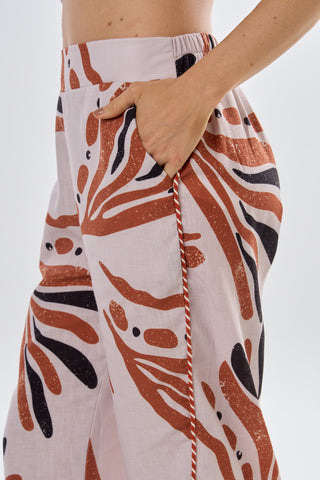 Pantalon Estampado Sirena 16PN0029 Est Marfil