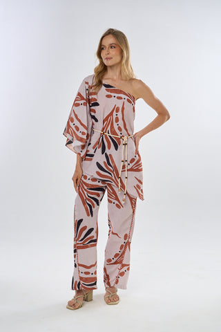 Pantalon Estampado Sirena 16PN0029 Est Marfil