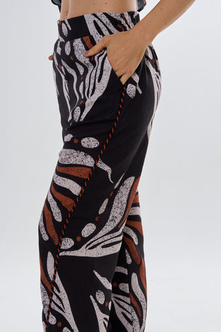 Pantalon Estampado Sirena 16PN0029 Est Negro