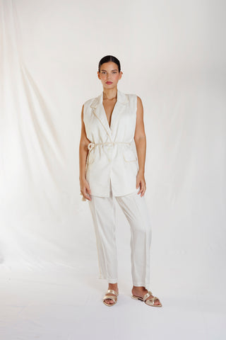 Pantalon Recto Positano 34PN0036 Marfil