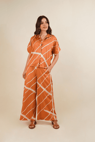 Pantalon Estampado Georgia 19PN0021 Est Mostaza