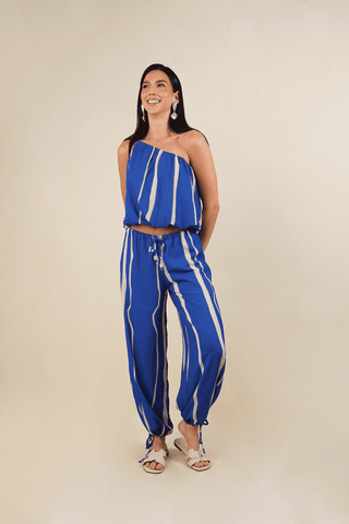 Pantalon Estampado Mistic 34PN0028 Est Azul