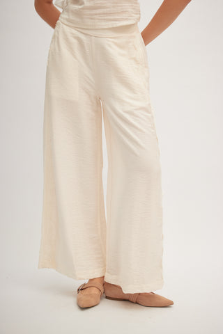 Pantalón Palazzo con Aplique Mirage