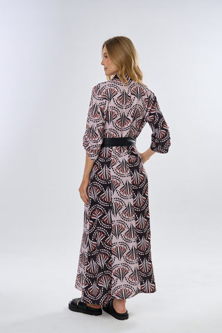 Vestido Estampado Dusk 16VE0101 Est Negro