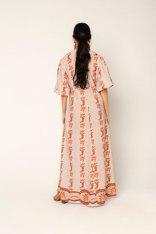 Vestido Estampado Peregrina 19VE0079 Marfil