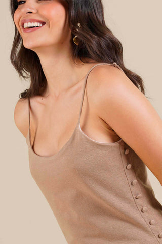 Vestido Con Apliques Gracia 16VE0099 Taupe