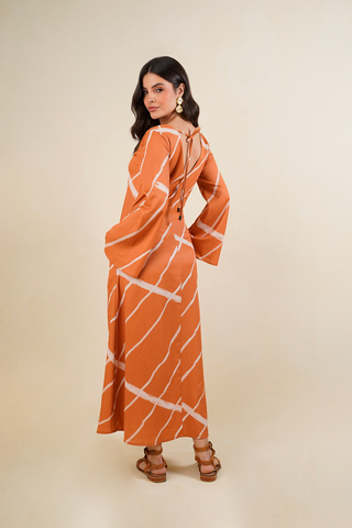 Vestido Maxi Topacio 91VE0066 Est Mostaza