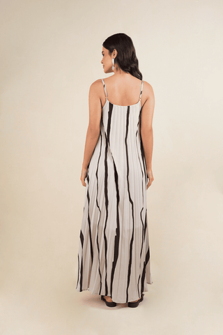 Vestido Plizado Opalo 91VE0062 Est Marfil