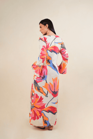 Vestido Tunica Hibisco 16VE0098 Est Marfil