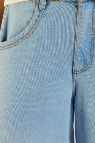 Jean Wide-Leg Buganvilla