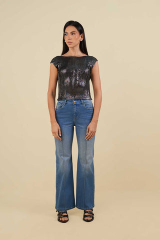Blusa con Textura Gloom