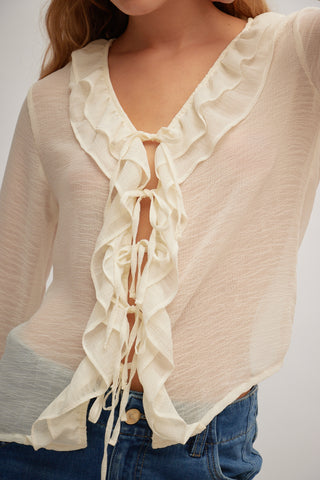 Blusa con Volantes Zéphira