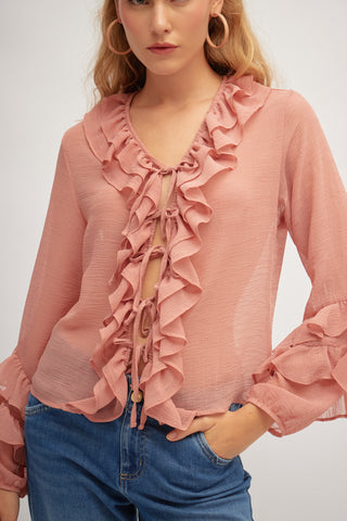 Blusa con Volantes Zéphira