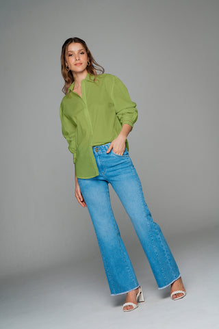 Camisa con Guipures