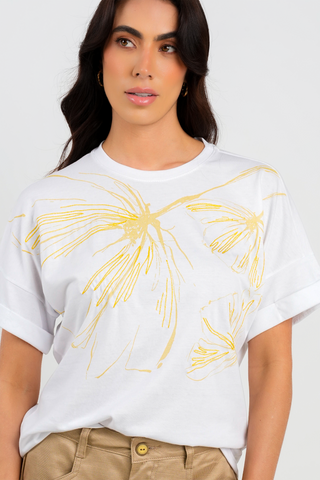 Camiseta Bordada Bloom